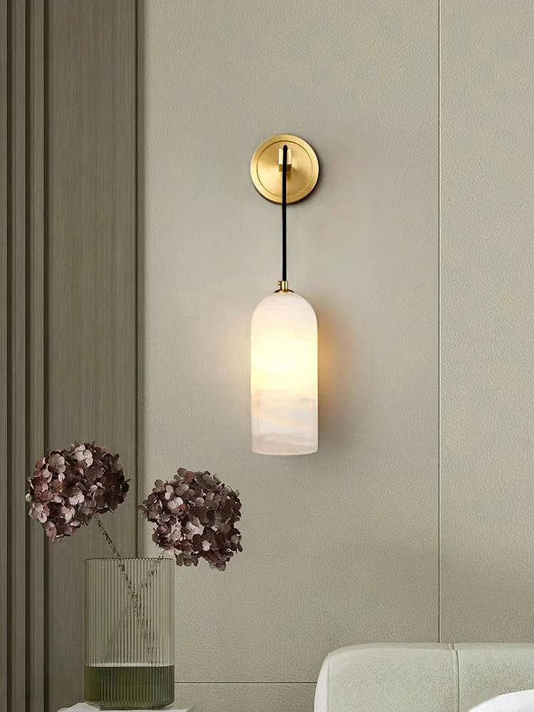 Monty Wall Lamp - ∅ 3.9″ x H 10.2″ / Black & White / Set of 2
