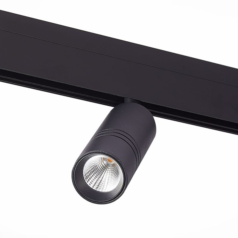Магнитный трековый светильник ST Luce Черный LED 1*12W 4000K SKYLINE 48 ST365.446.12