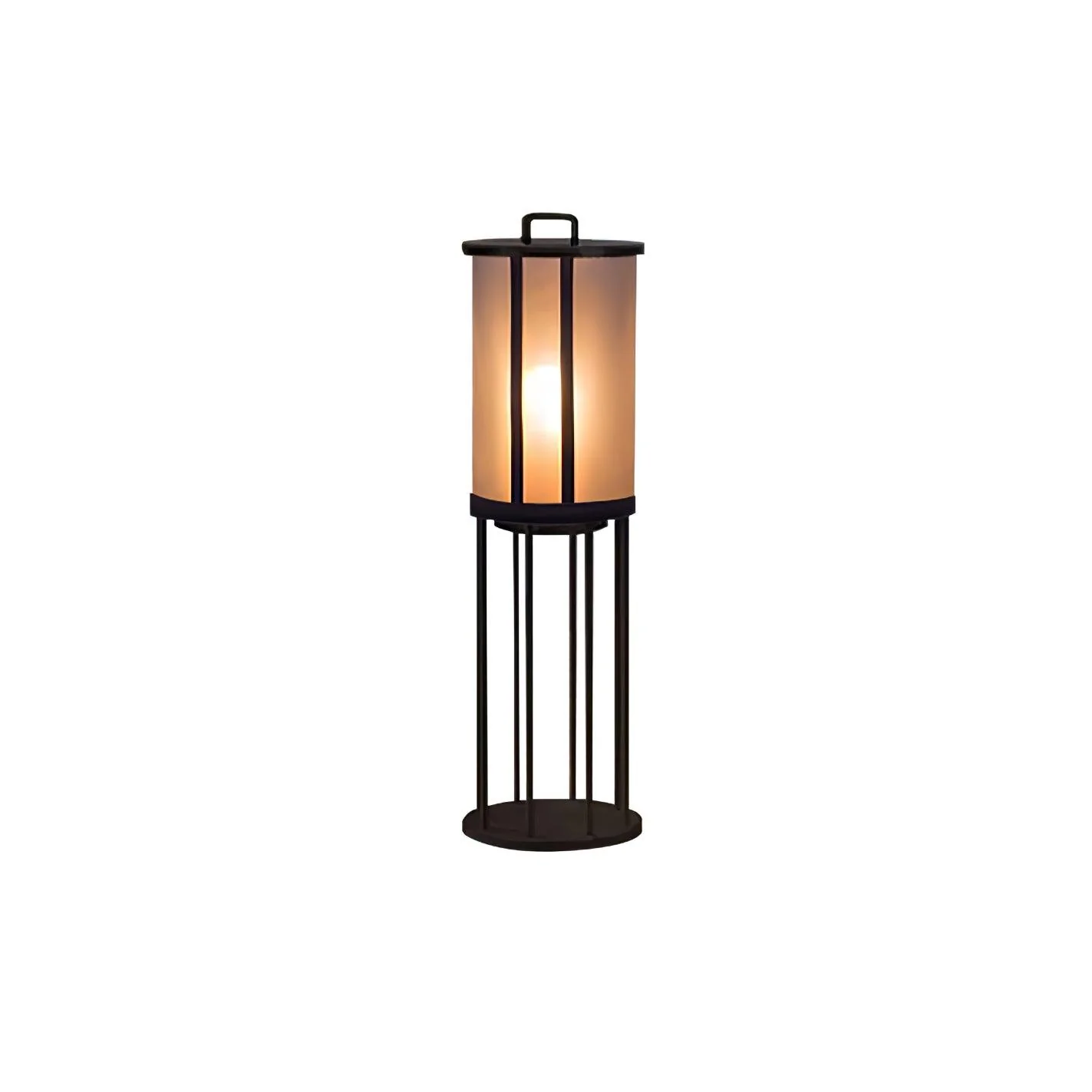 Уличный фонарь Round Pillar Acrylic Lantern - модель A ∅28см x 60см, теплый свет, проводной