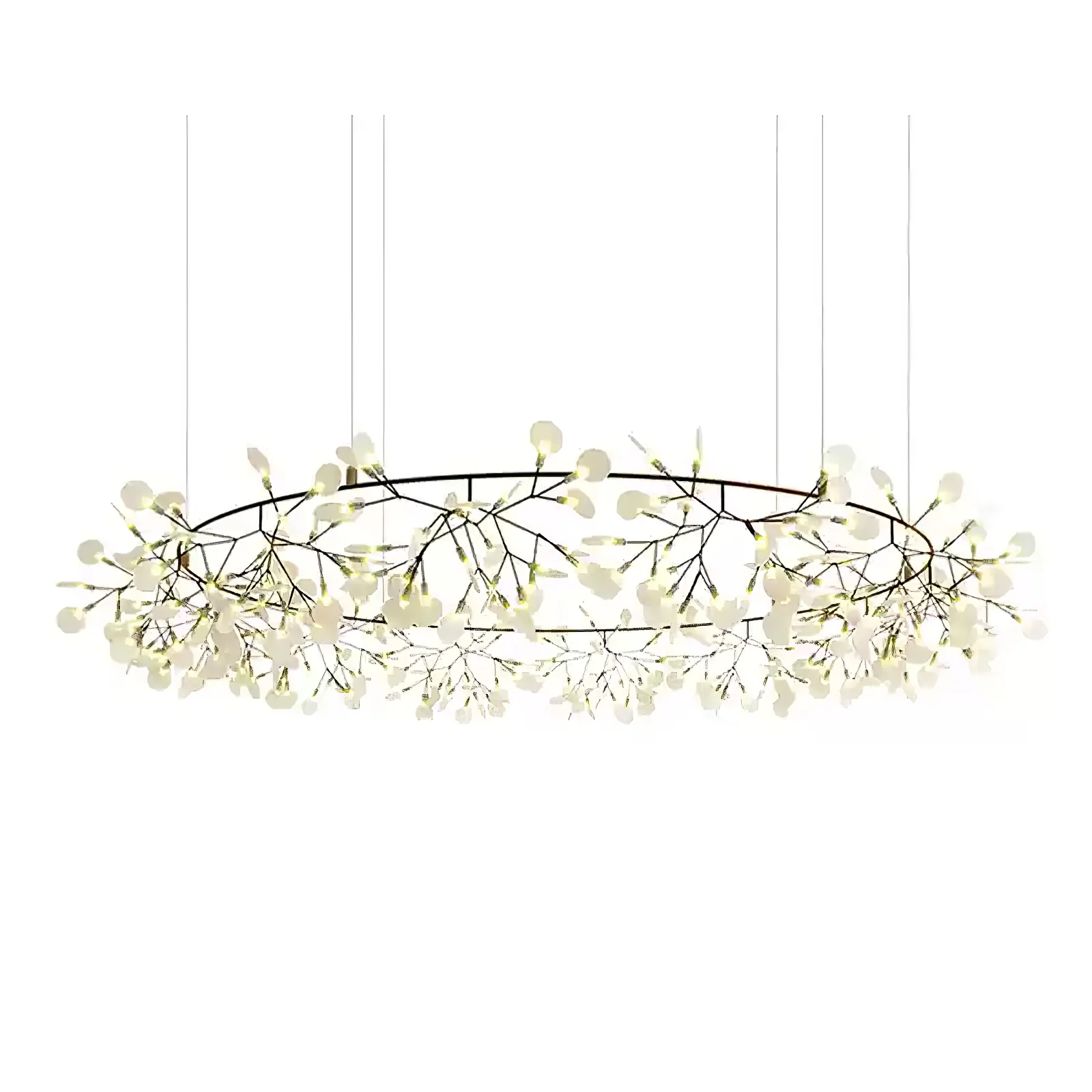 Люстра Black Firefly LED - 135 источников света ∅105см x 30см, черный, холодный свет, диммер