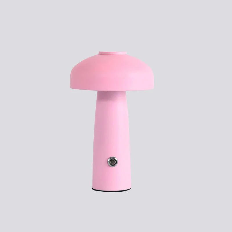 Настольный светильник Leon Mushroom - ∅15см x 25см, серый, сенсорный выключатель