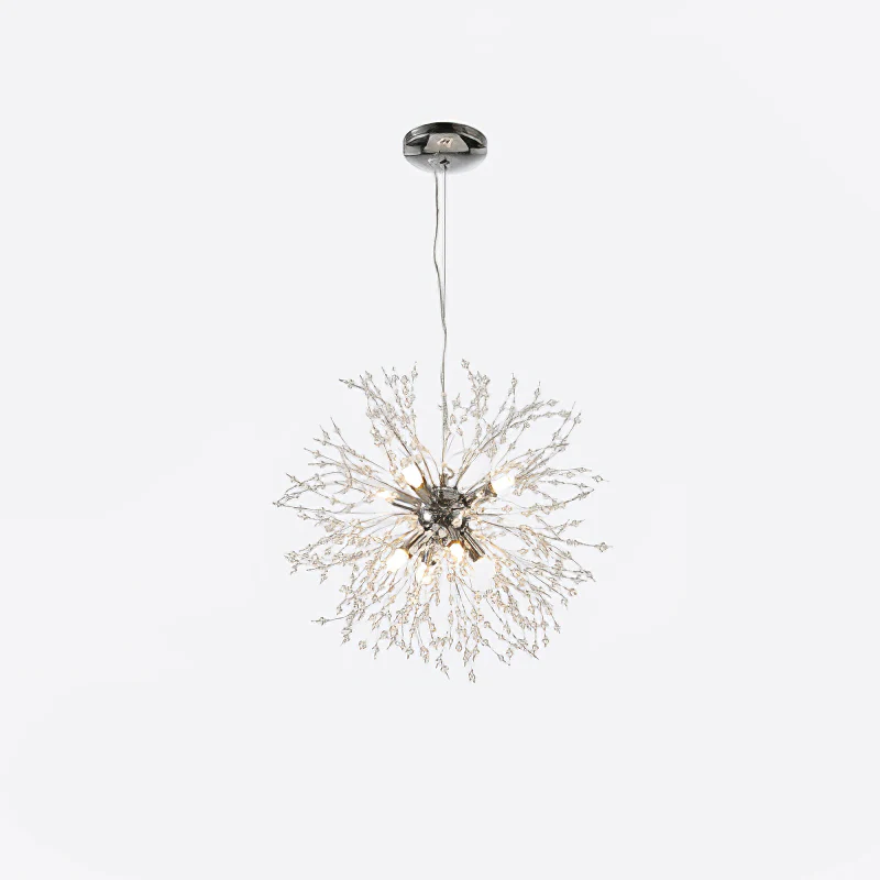 Люстра Crystal Dandelion - 12 плафонов ∅55см, хром
