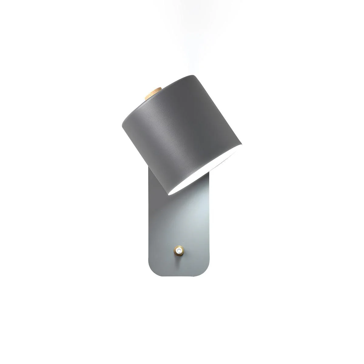 Настенный светильник Rotatable Cylinder Plug-in - ∅13см x 30см, белый