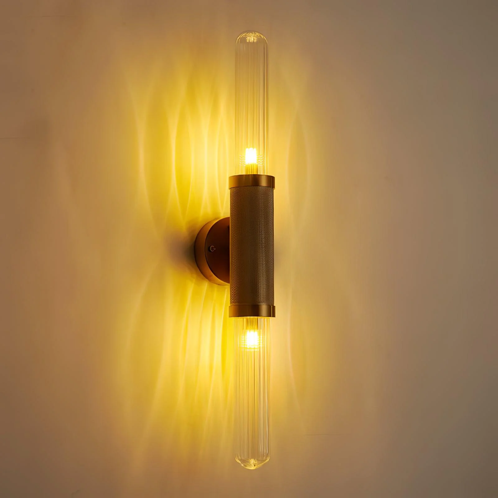 Настенный светильник Luminous Column - 12см x 76см, золотой, прозрачный