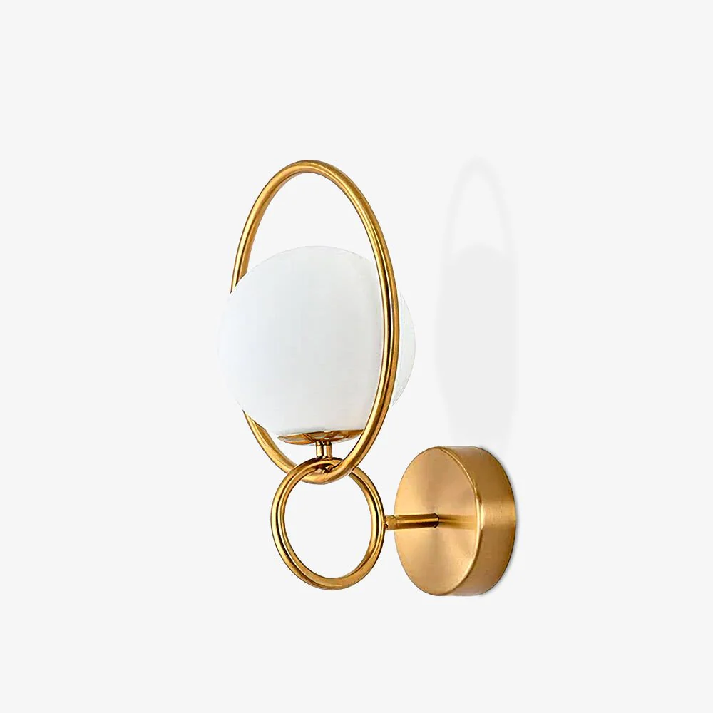 Fort Halo Gold Wall Light - Set of 2 / Black