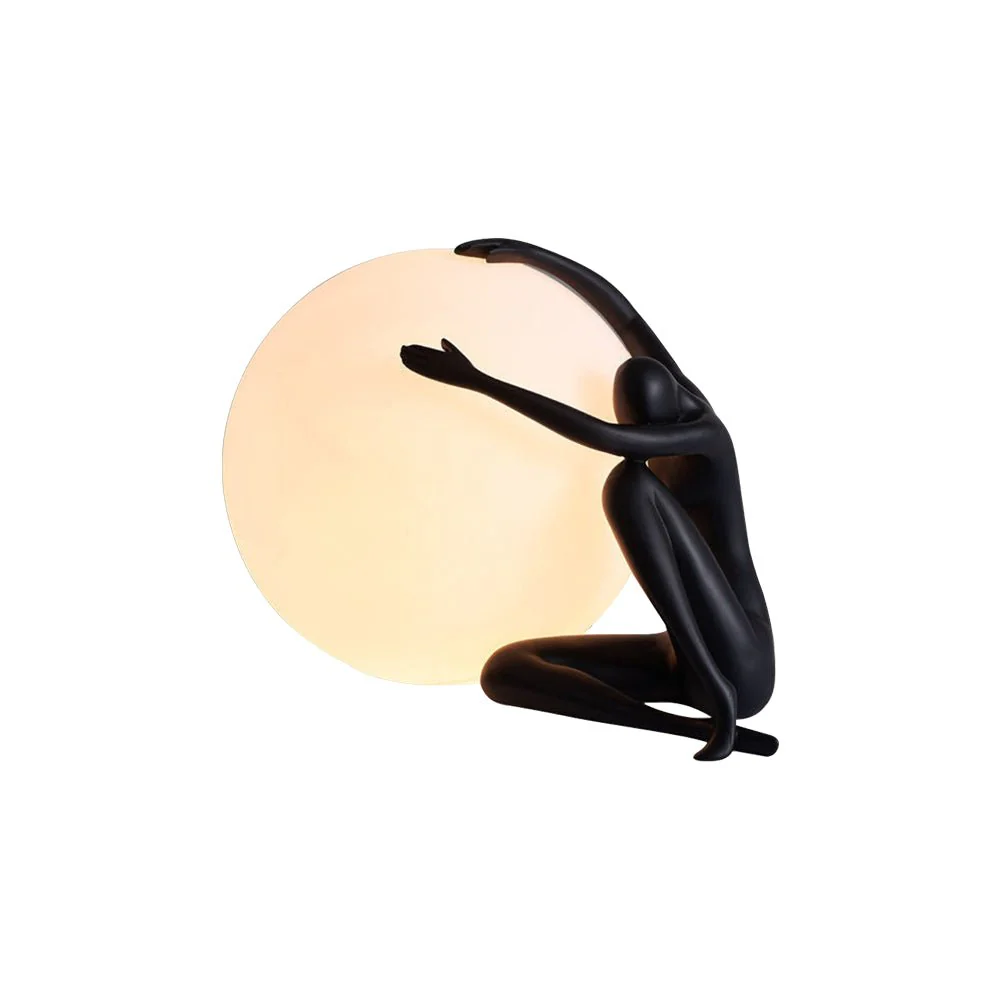 Настольный светильник Humanoid Ball Holding - ∅50см x 35см, красный
