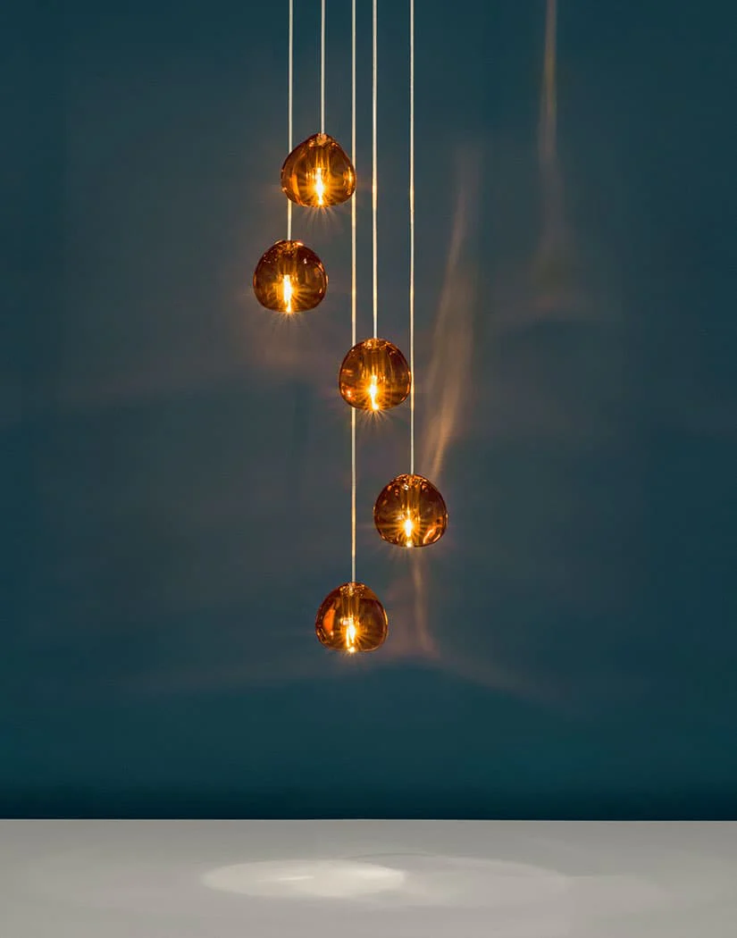 Подвесной светильник Cherry Crystal - 7 подвесов ∅35см x 150см, прозрачный