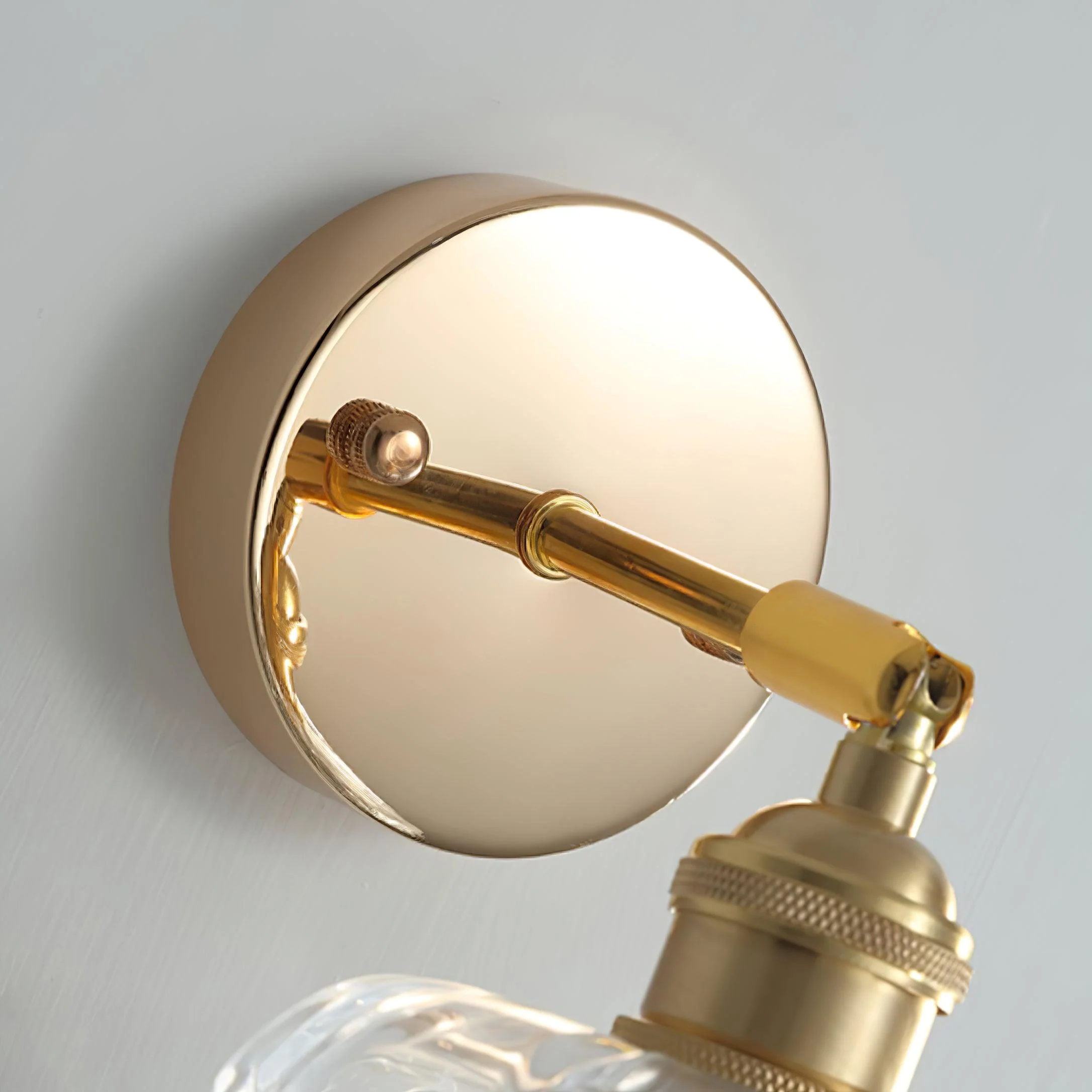 French Crystal Tassel Wall Light - Set Of 2 / Gold & Transparent