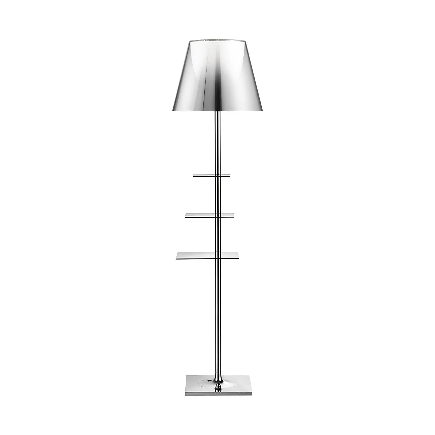Chrome Prism Side - ∅40см х 153см, хром, прозрачный акрил