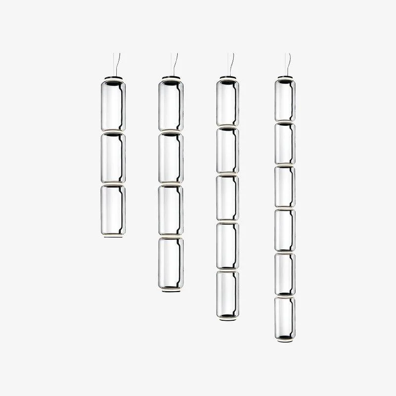Подвесной светильник Cylindrical Glass - ∅26см х 57см, нейтральный свет