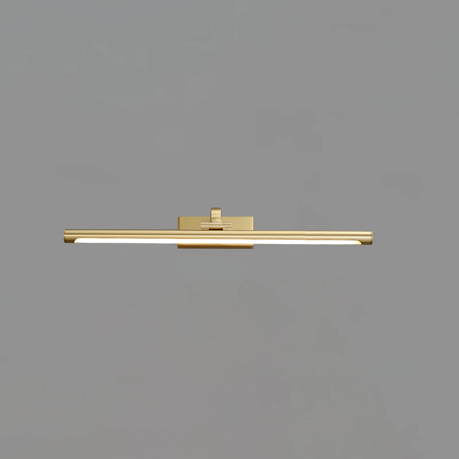 Walnut Color Linear LED Wall Light - ∅ 15.7″ x H 3.3″ / Walnut Color & Warm Light / Set Of 2