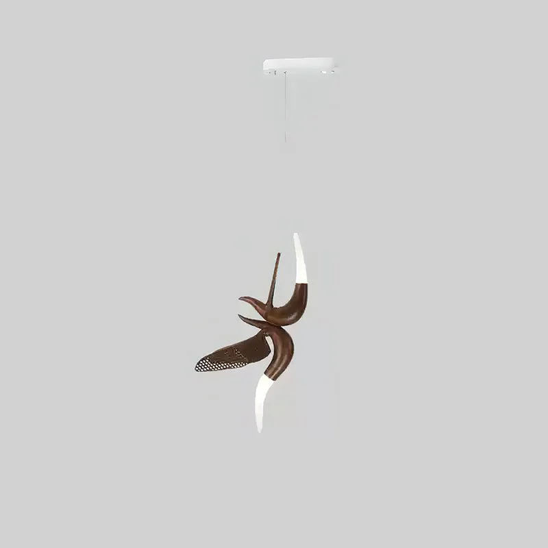 Люстра Dancer - модель E, 50см x 26см x 80см, орех, теплый свет