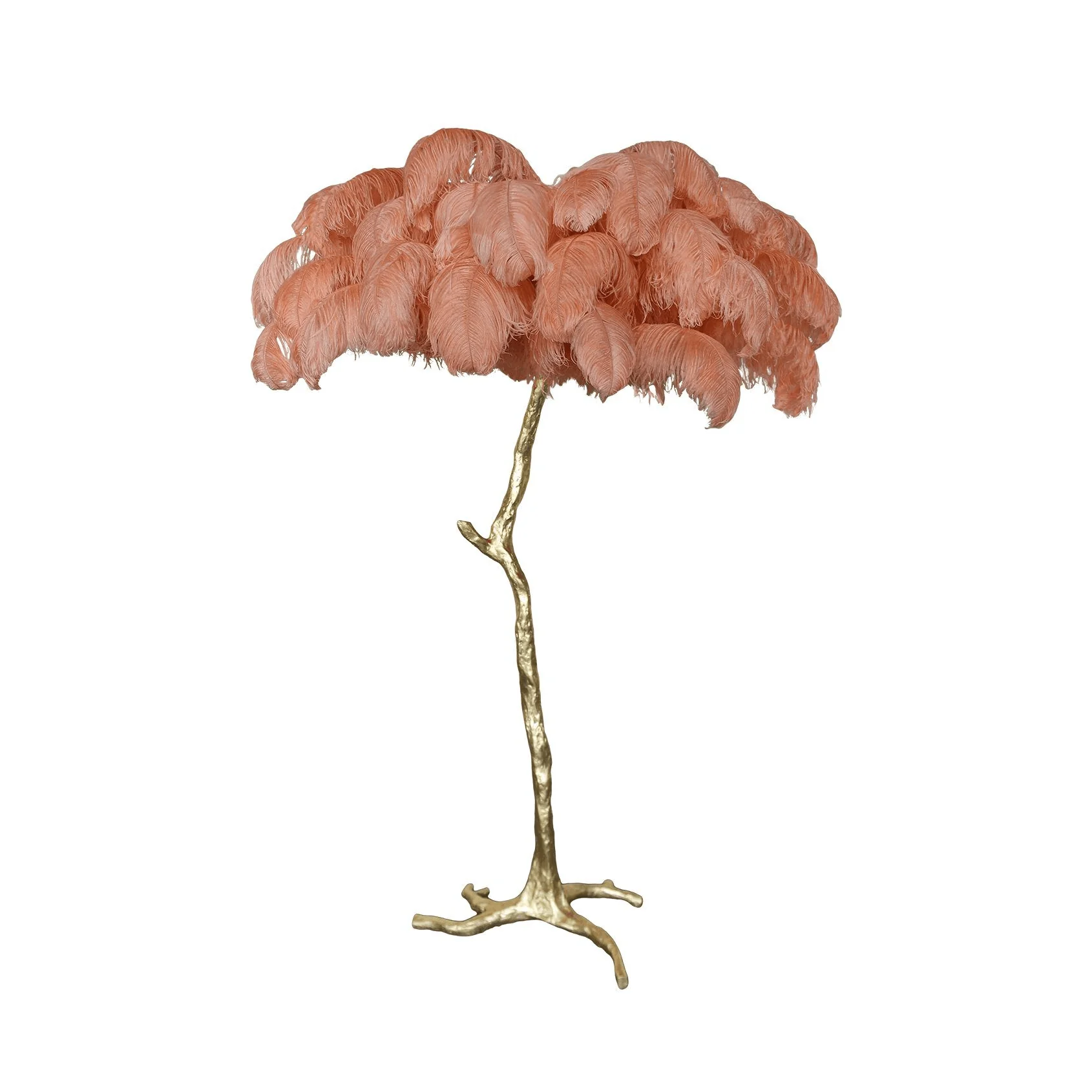 Торшер Ostrich Feather Brass - латунь, натуральный