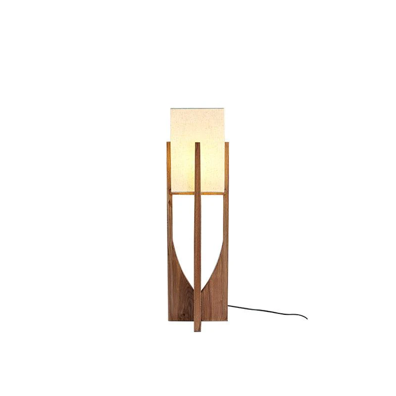 Fairbanks Floor Lamp - ∅ 9.1″ x H 20.5″ / Dia 23 cm x H 52 cm / Dark wood color / AU plug