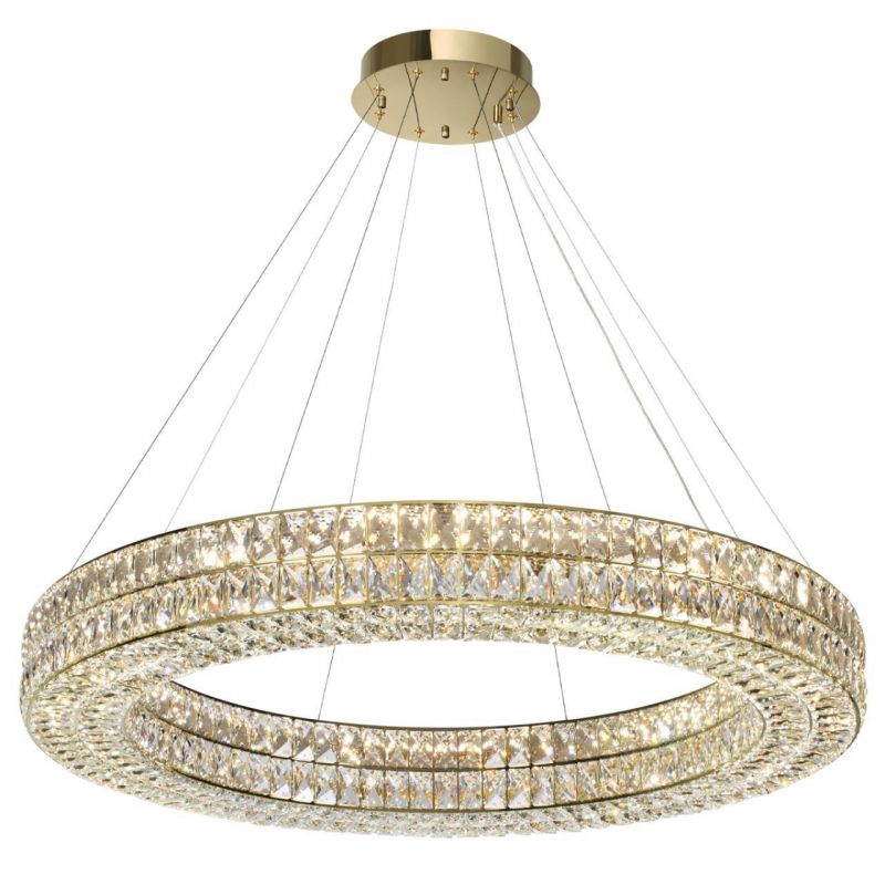Люстра Odeon Light золото/металл/хрусталь LED 98W 4000K 5850Лм PANTA 4926/98L