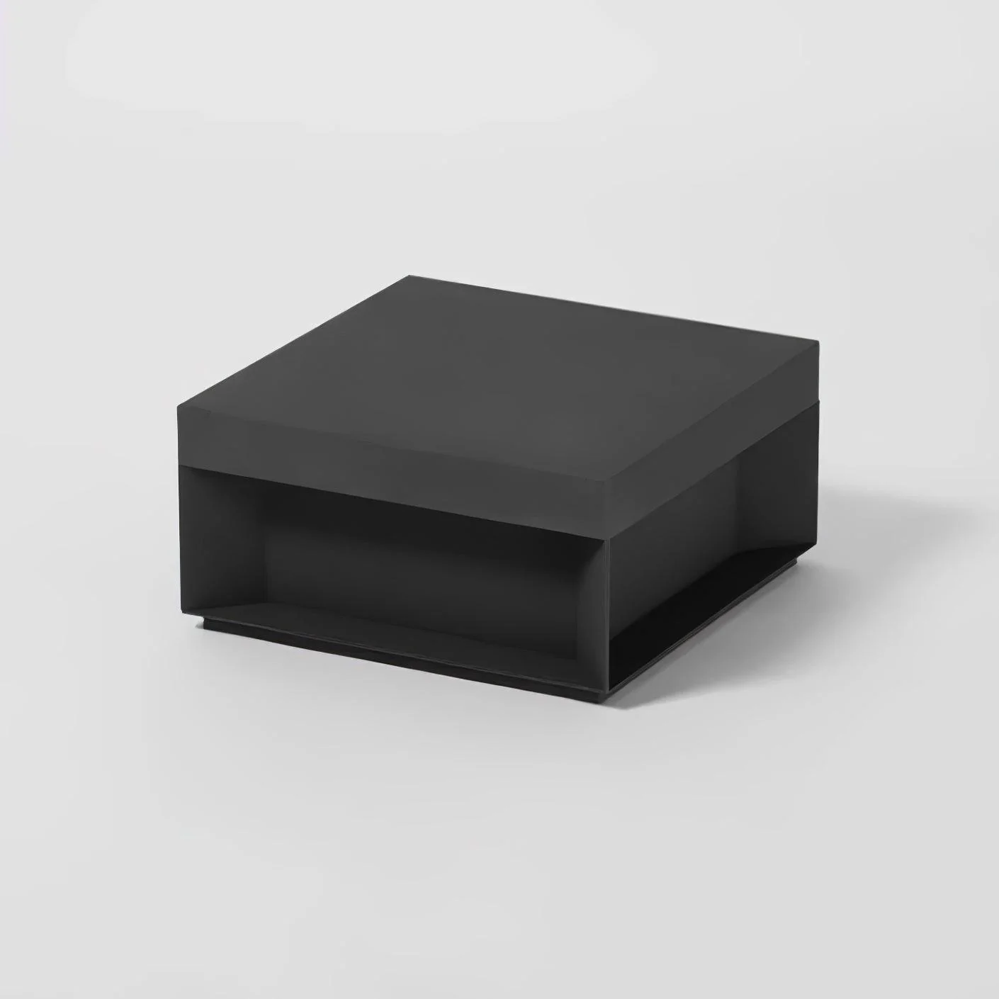 Уличный светильник Black Box - модель B, солнечная батарея, 40см x 40см x 20см, черный, теплый свет