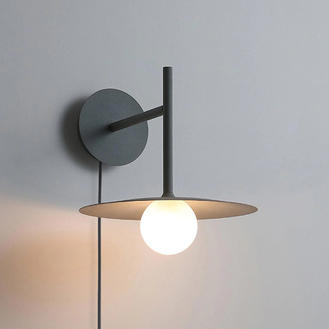 Gea Iron Plug-In Wall Lamp - Set Of 2 / White / EU Plug