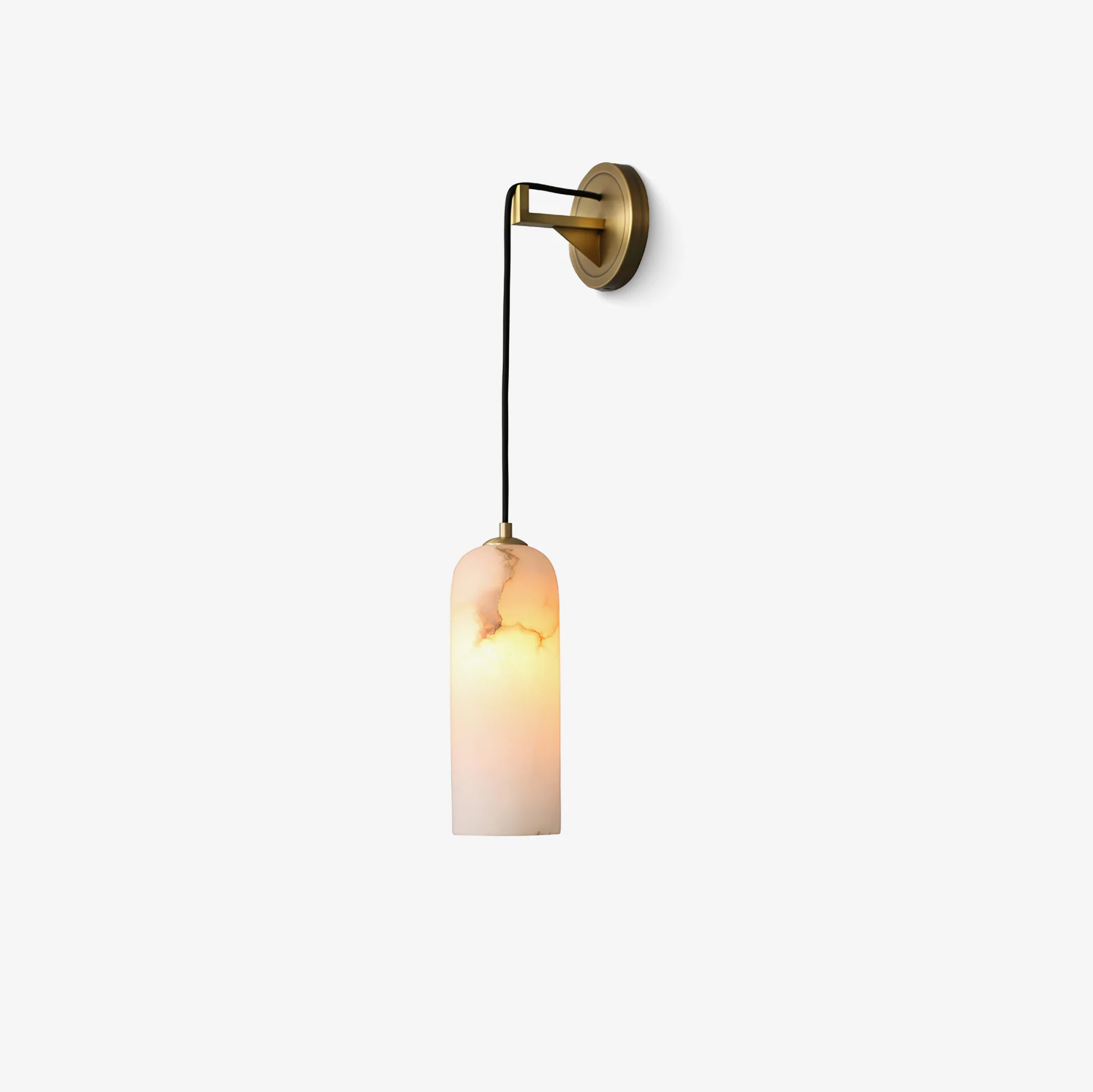 Monty Wall Lamp - ∅ 3.9″ x H 10.2″ / Black & White / Set of 2