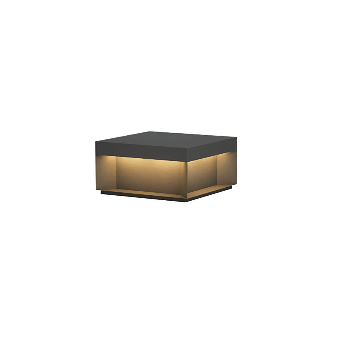 Уличный светильник Black Box - модель B, солнечная батарея, 40см x 40см x 20см, черный, теплый свет