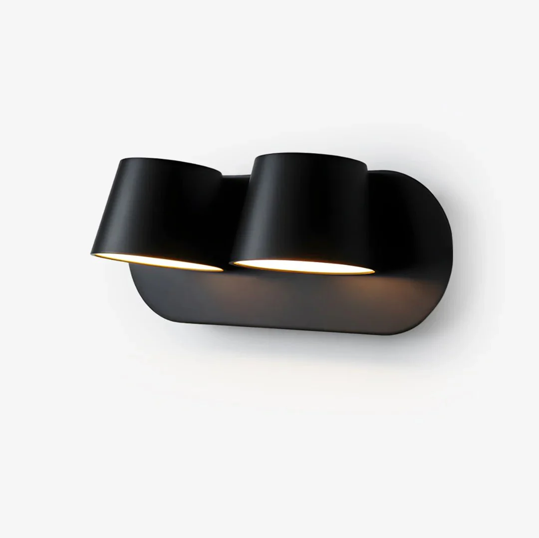 Настенный светильник Angle Adjustable Reading - 1 источник света ∅12см х 12см, черный, теплый свет