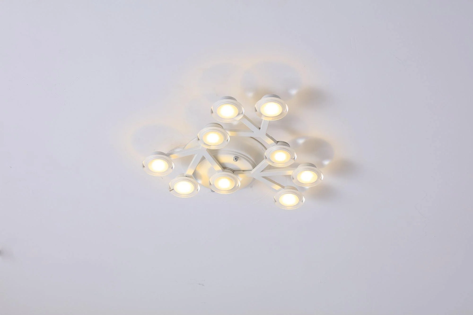 Потолочный светильник LED Net - 37 источников света 145см x 73см, черный, холодный свет