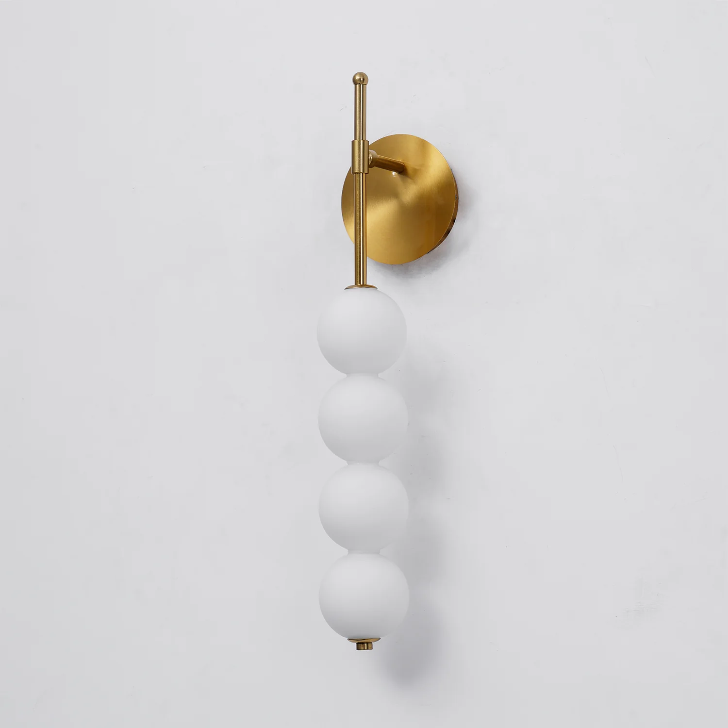 Abacus Wall Lamp - Set of 2 / Gold & Plastic ball / Warm White