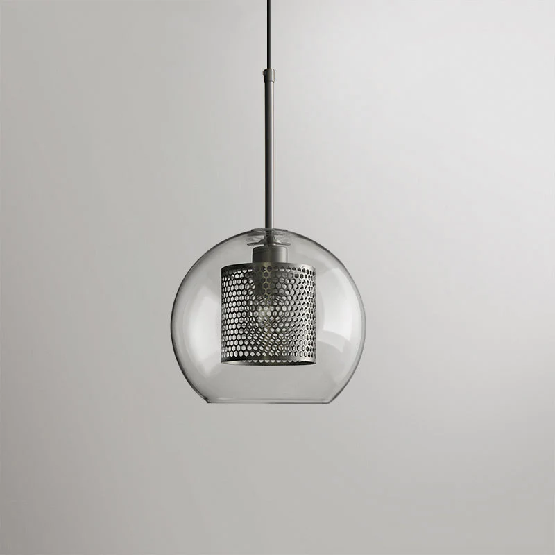 Подвесной светильник Chiswick Glass - груша, ∅25см x 28см, черный, стекло