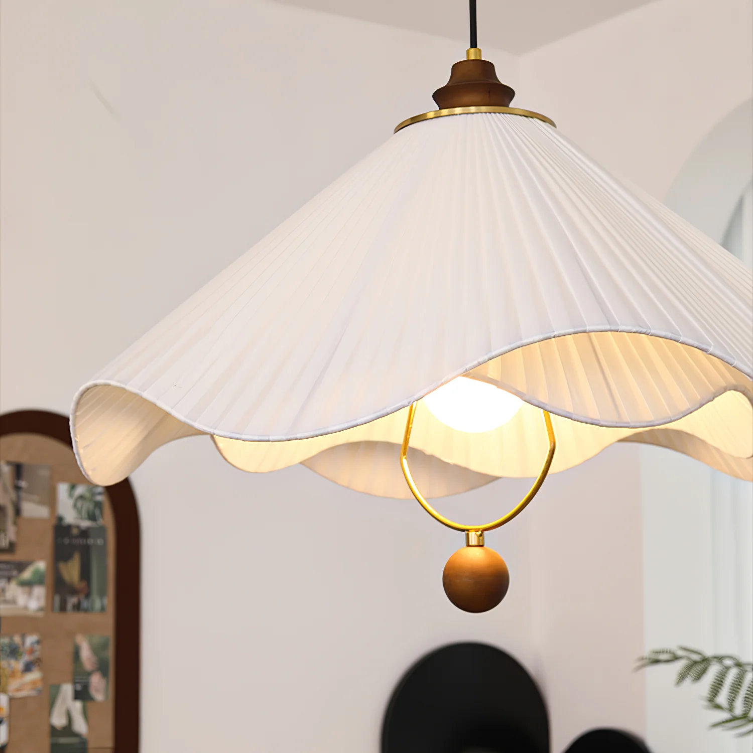 Подвесной светильник Scallop Edge - ∅60см x 25см, белый