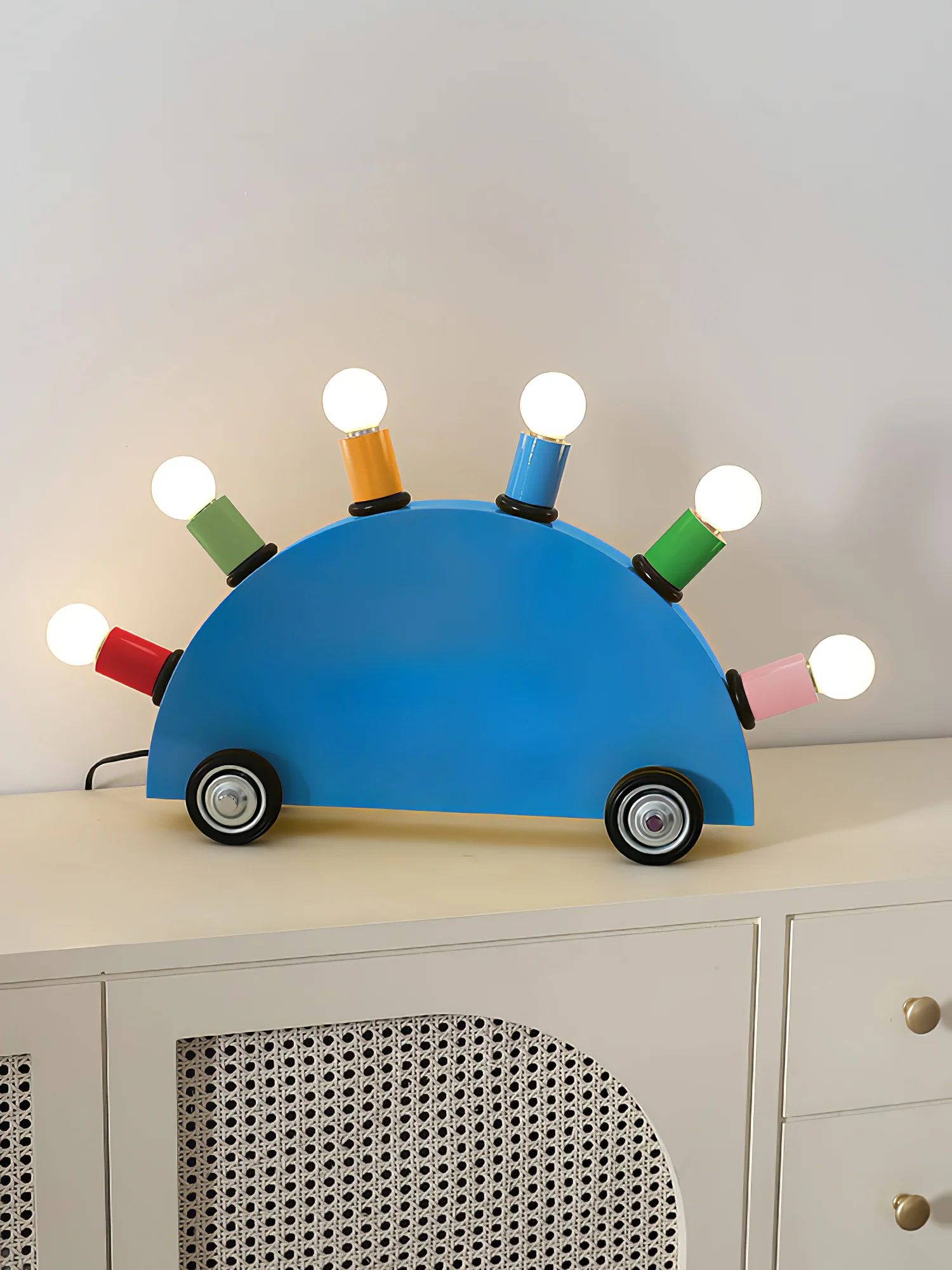 Настольный светильник Cartoon Car - ∅62см x 36см, синий
