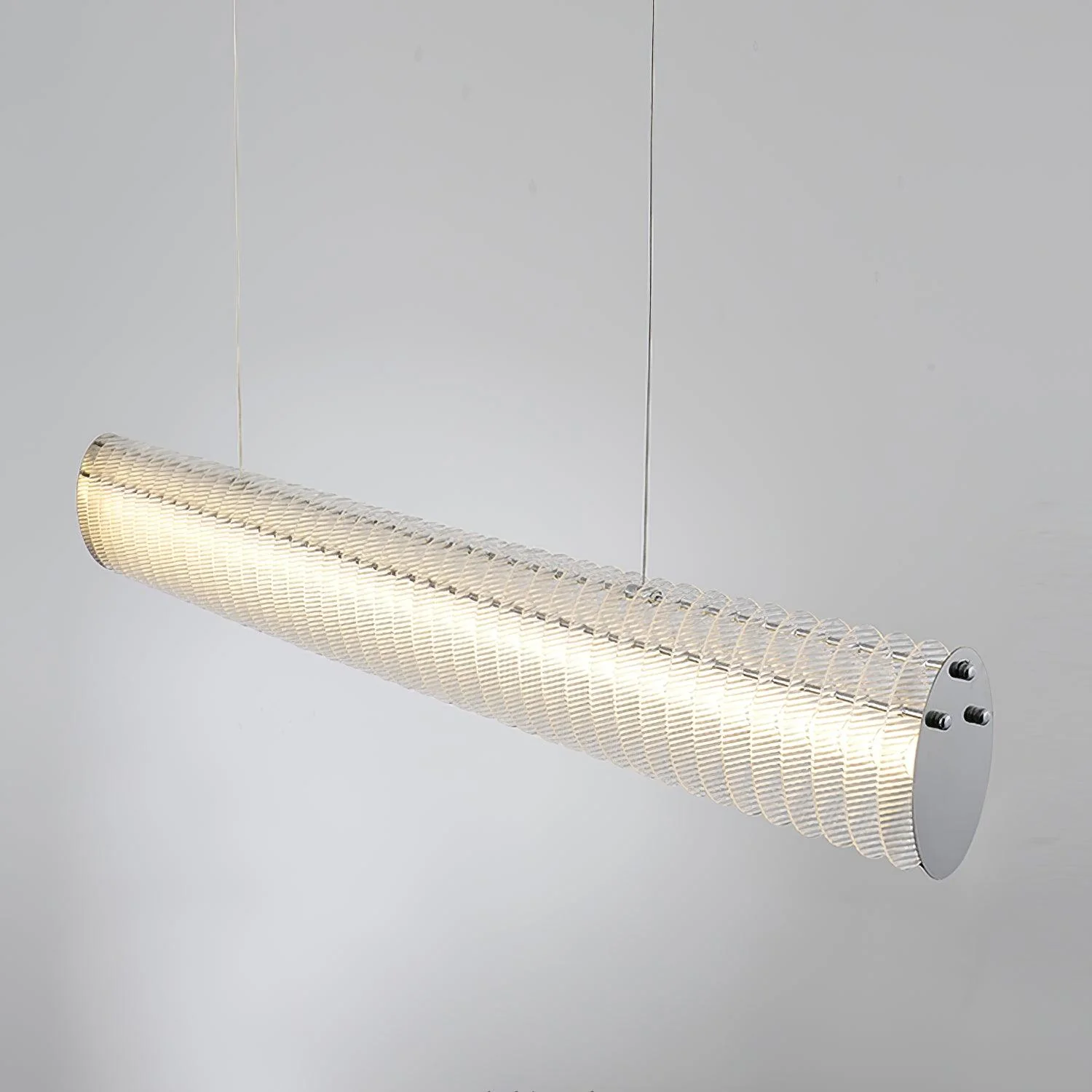 Люстра Gand - 150см x 8см x 15см, хром, прозрачный, теплый свет