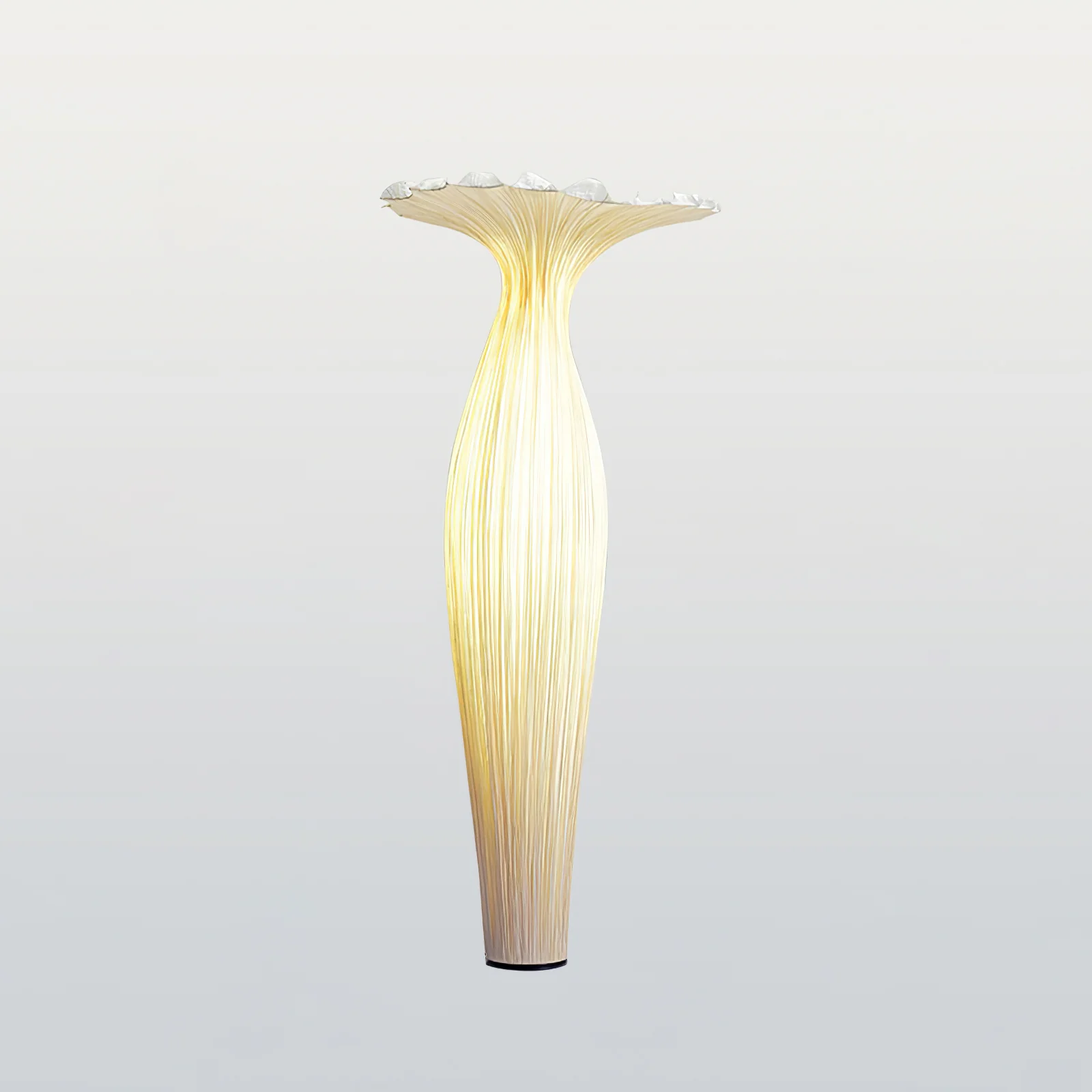 Торшер Vase Fabric - ∅50см x 110см, бежевый