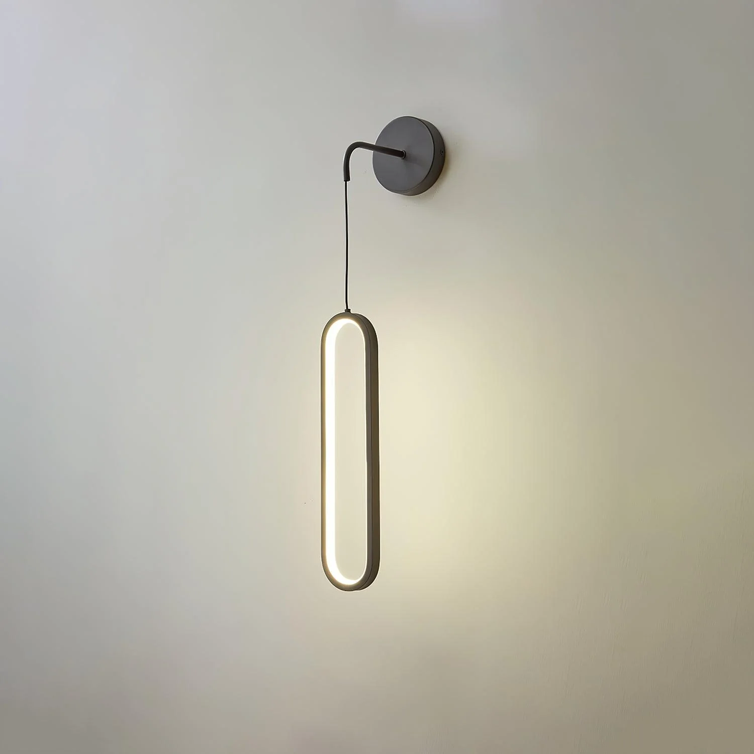 Настенный светильник Oval LED Brass - ∅9см x 68см, золотой, 3000-6500К