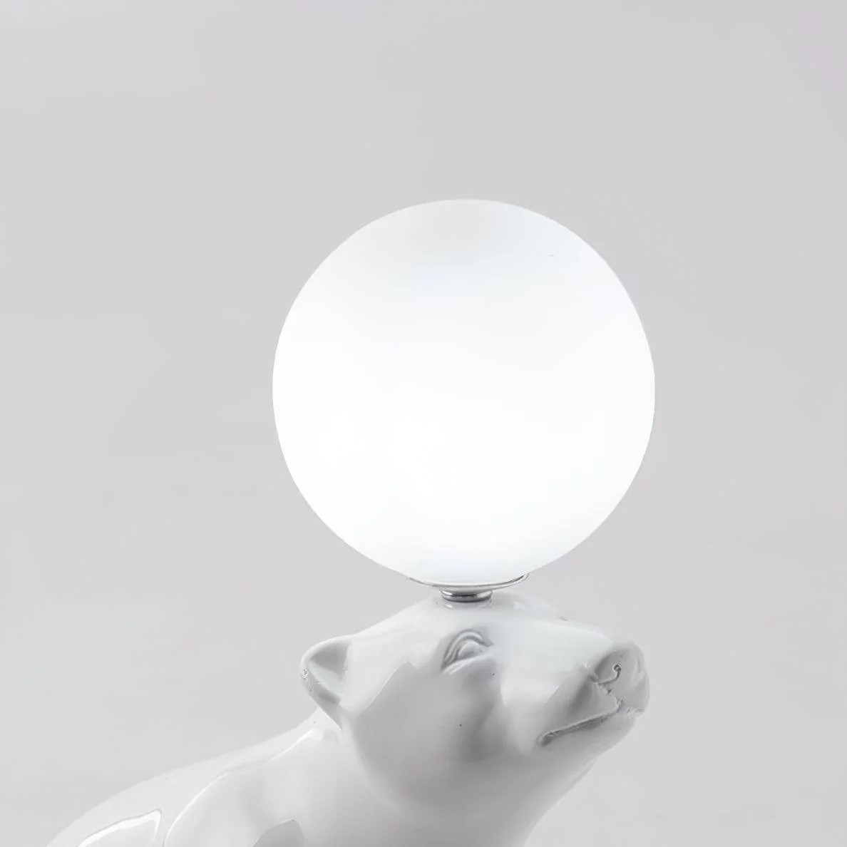 Настольный светильник Polar Bear - модель A ∅24см x 37см, белый