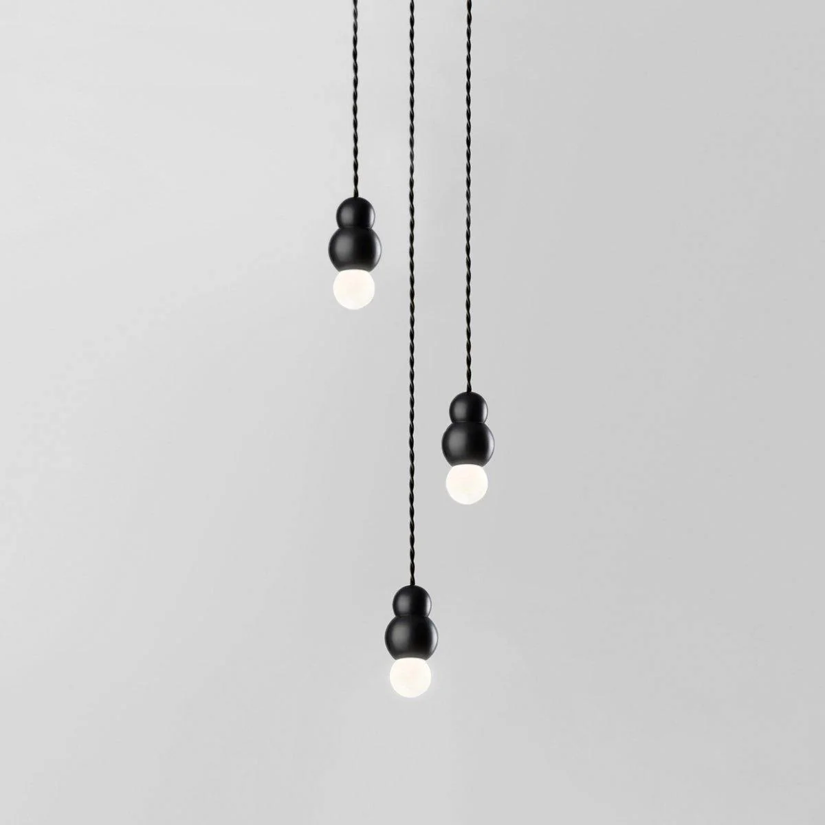 Подвесной светильник Ball Series - ∅8см x 18см, черный