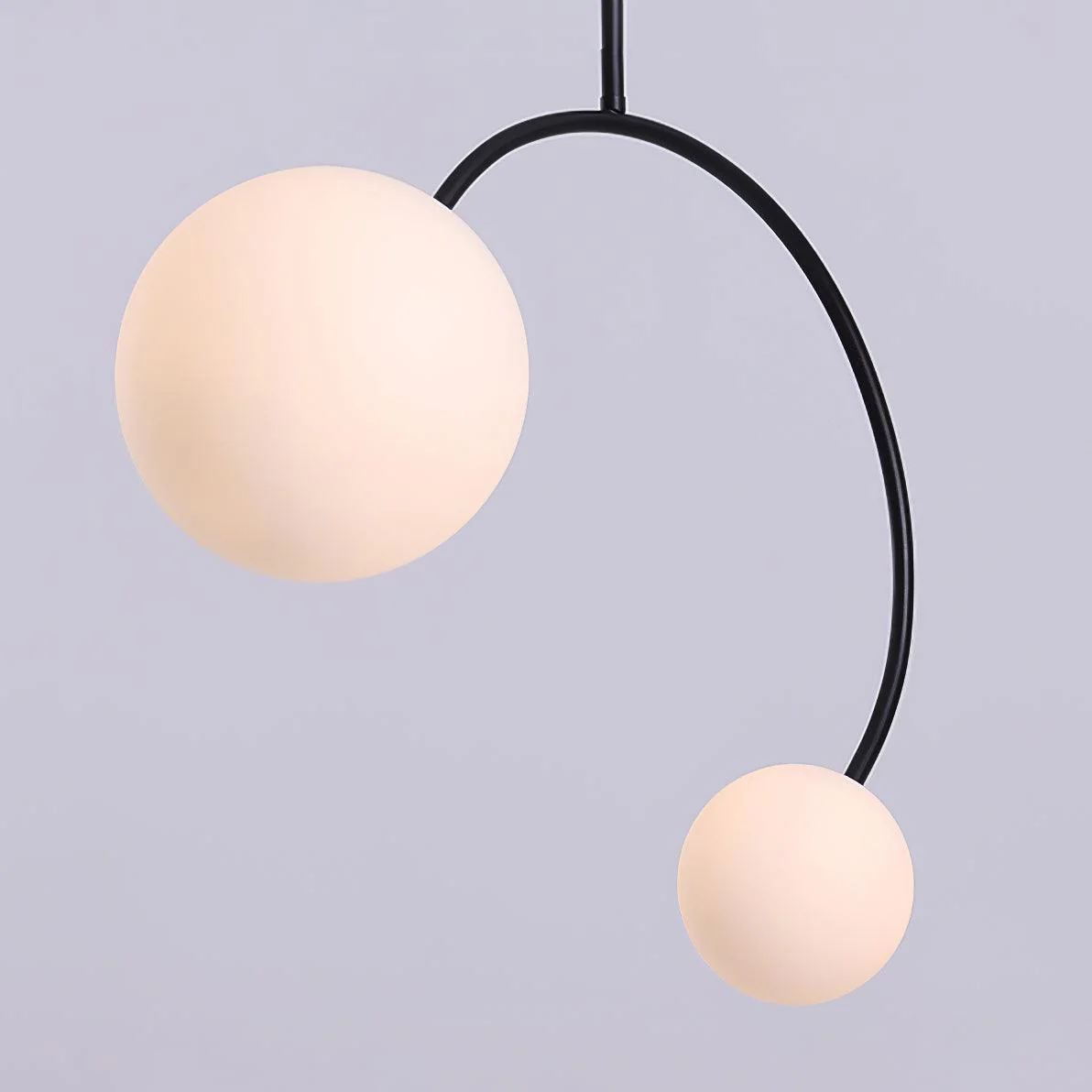 Подвесной светильник Balance Glass - ∅34см x 28см, золотой, белый, стекло