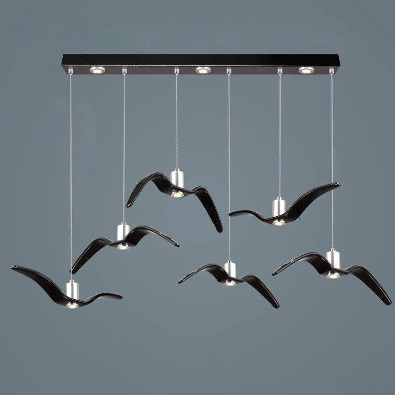 Подвесной светильник Aviara LED - ∅38см x 8см, черный, смола, нейтральный свет