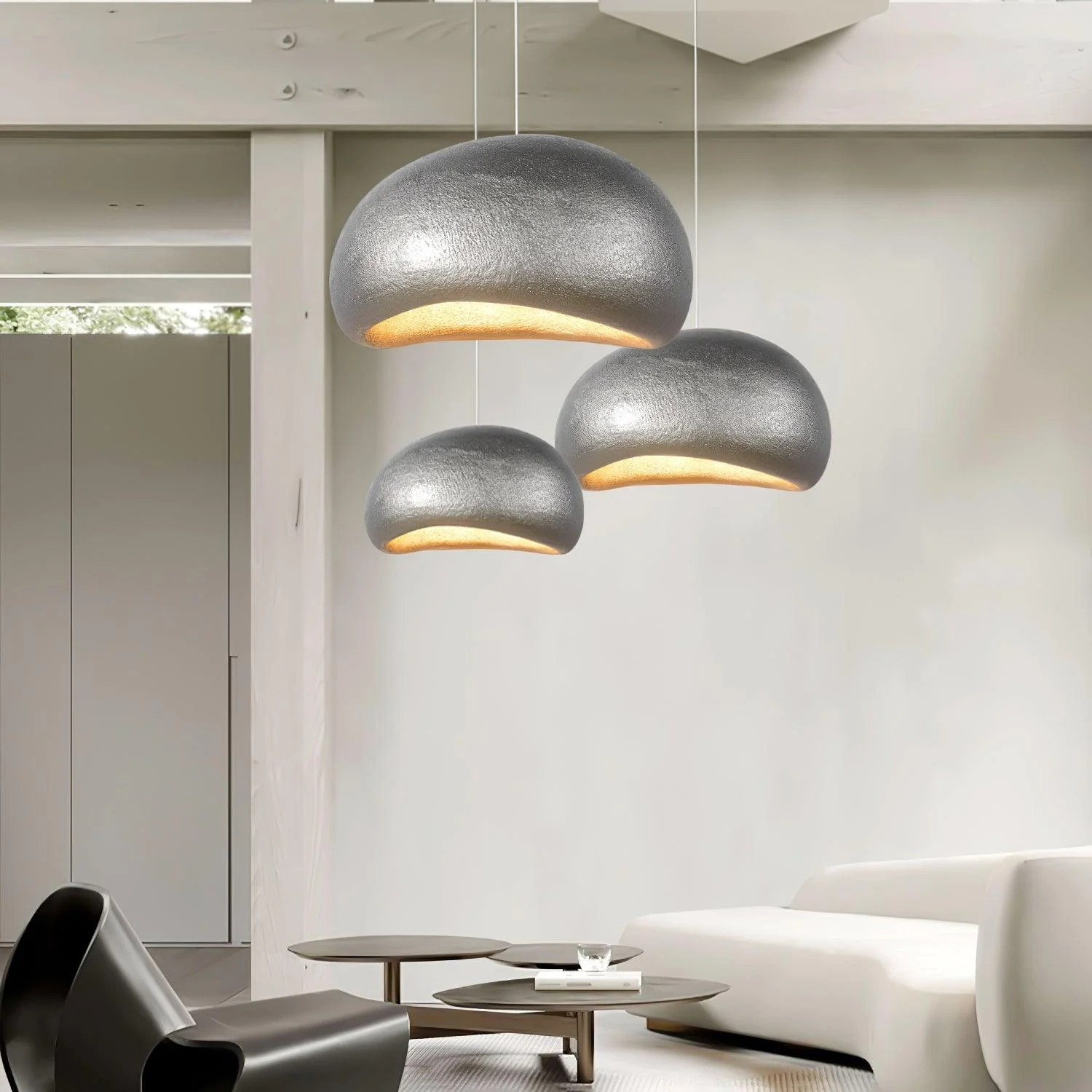 Подвесной светильник Khmara Bright - ∅40см x 15см, черный