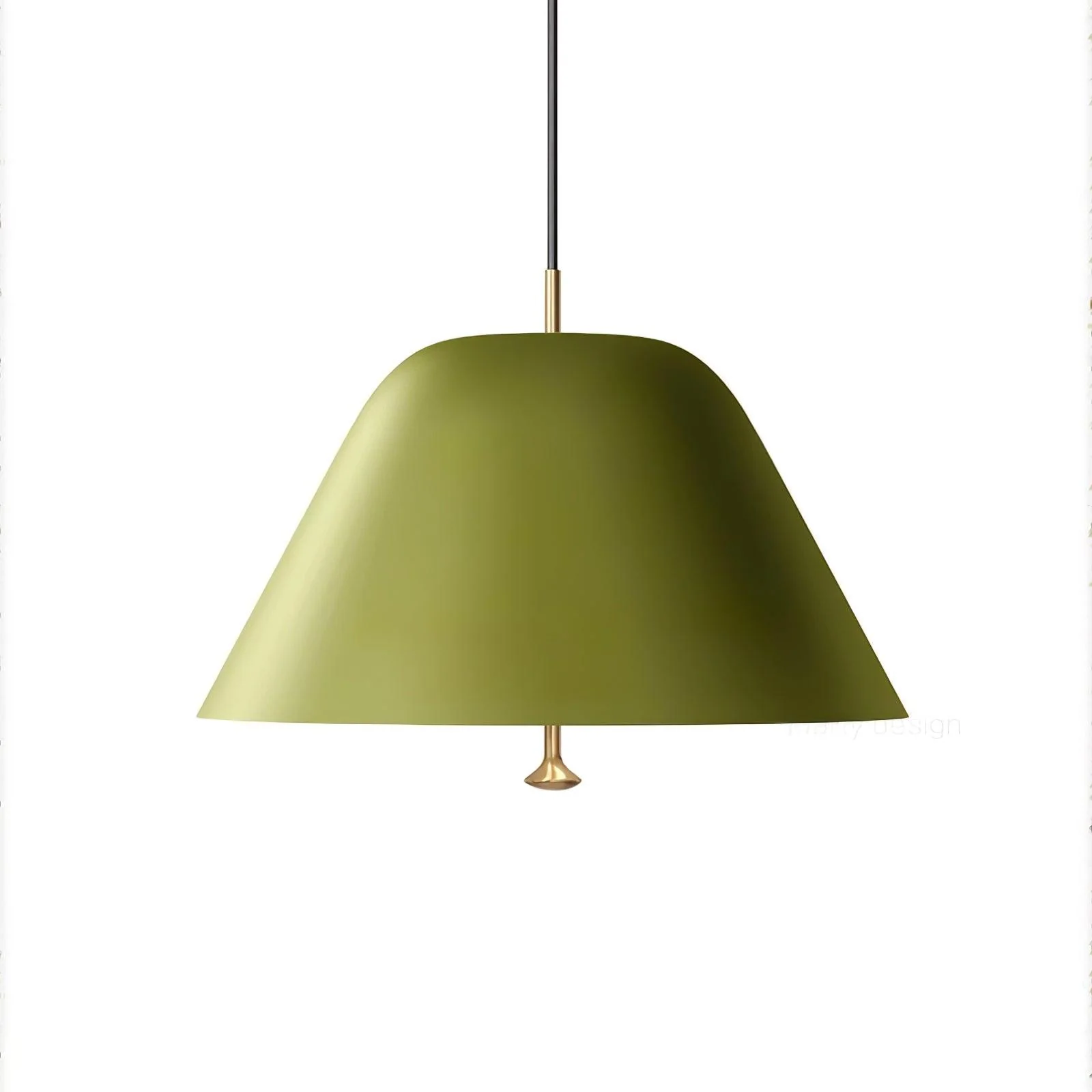 Подвесной светильник Minimalist - ∅28см x 150см, белый, черный