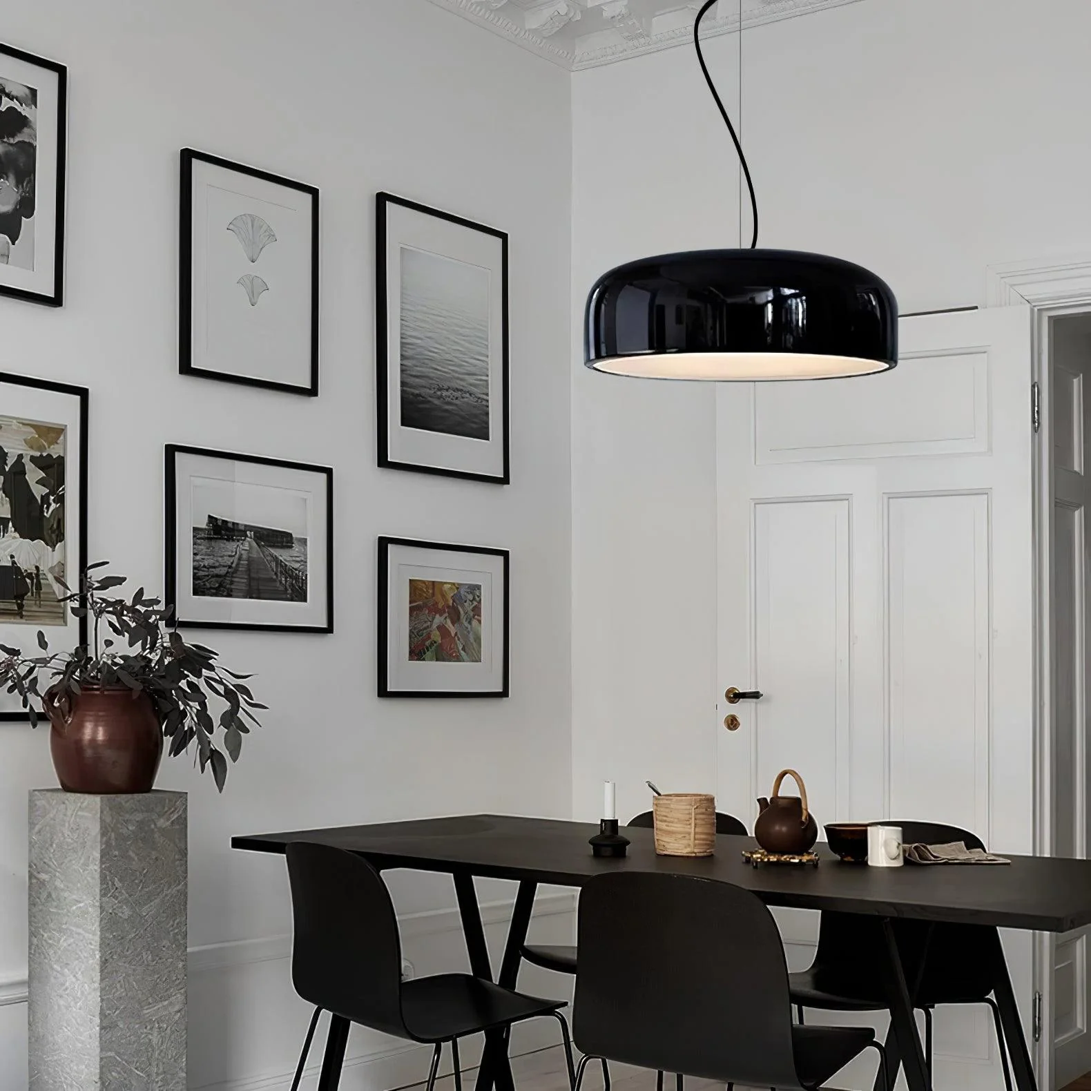 Подвесной светильник Smithfield - ∅60см x 21см, серый