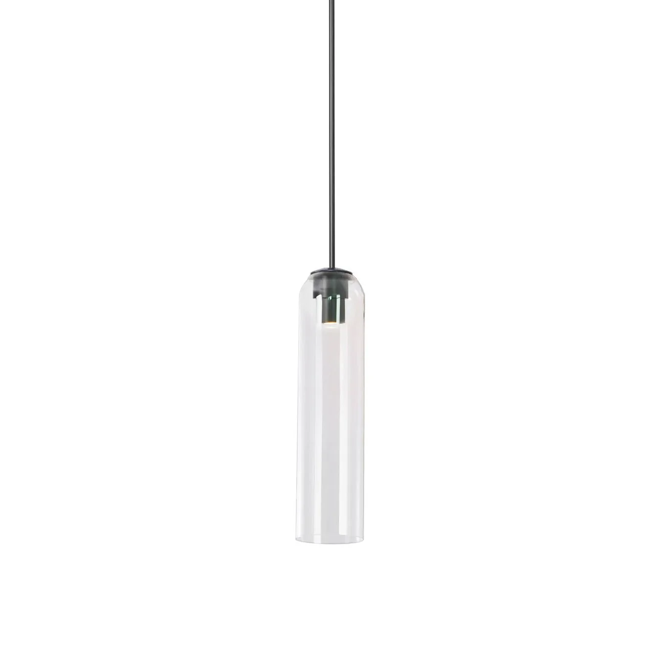 Подвесной светильник Long Tube Glass - ∅10см x 120см, золотой, прозрачный