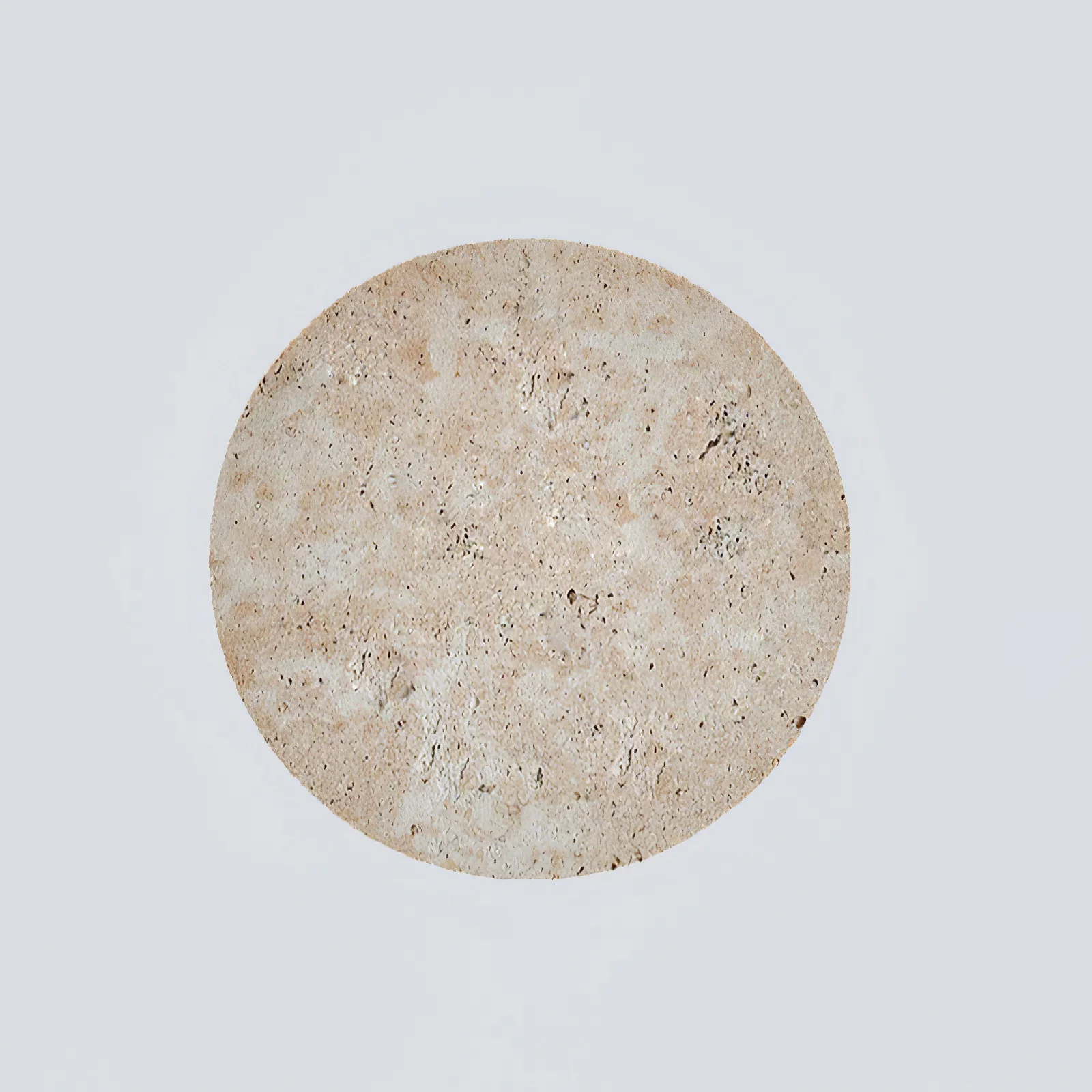 Настенный светильник Circle Travertine - ∅30см x 30см, желтый травертин, теплый свет