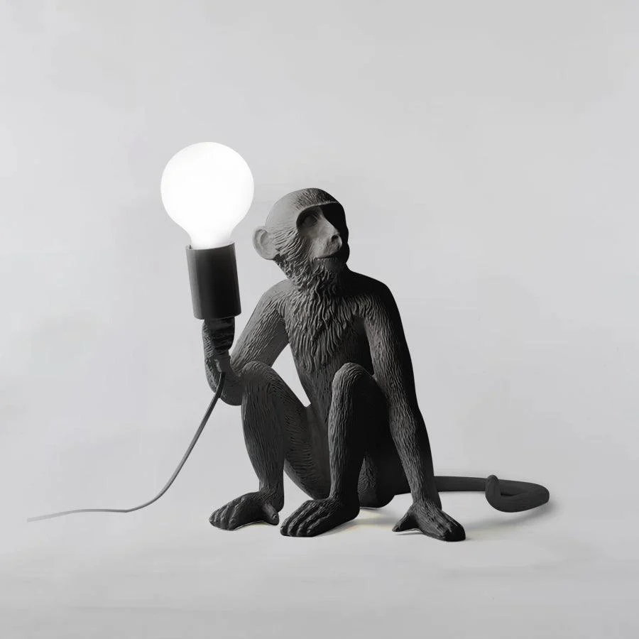 Настольный светильник Monkey - 46см x 28см x 54см, черный