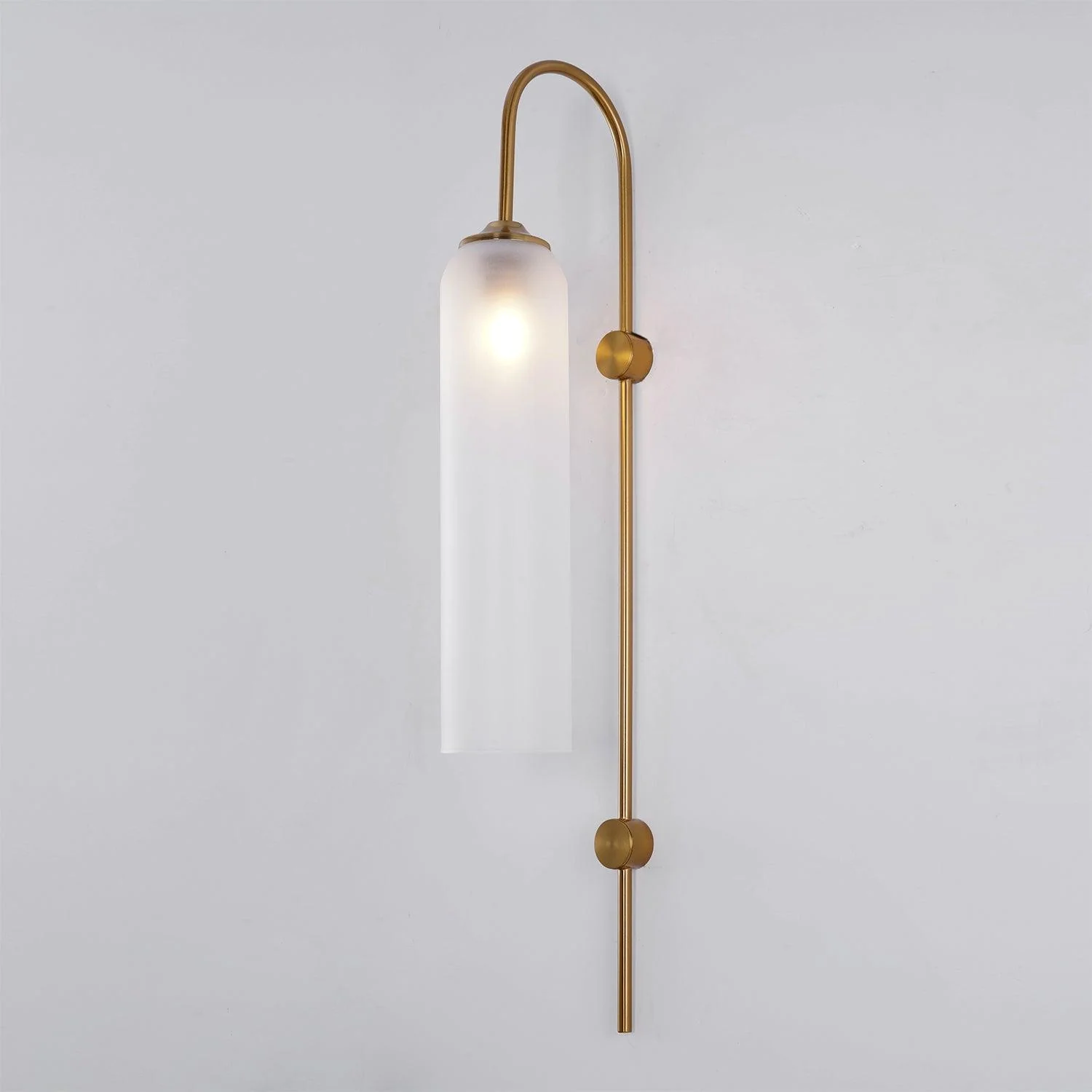 Настенный светильник Modern Glass - 19см x 80см, золотой, прозрачный