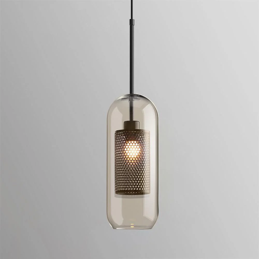 Подвесной светильник Chiswick Glass - груша, ∅25см x 28см, черный, стекло