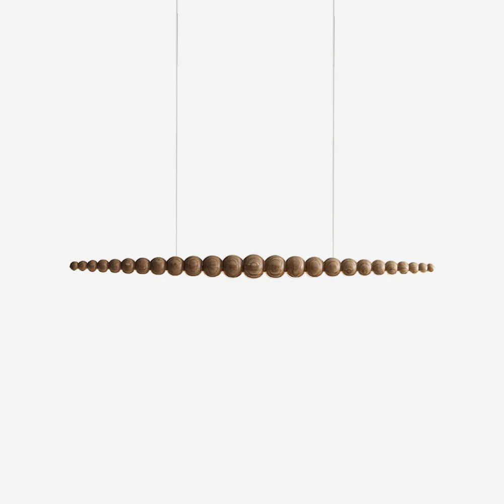 Подвесной светильник Woodline Orb - 140см x 8см, дерево, теплый свет