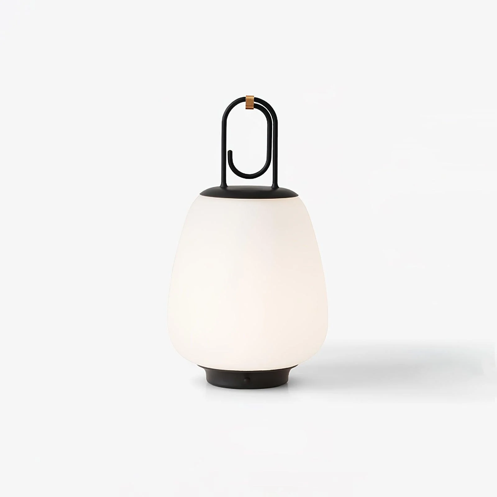 Настольный светильник Hyggelite Lantern - ∅16см x 28см, розовый, белый, теплый свет