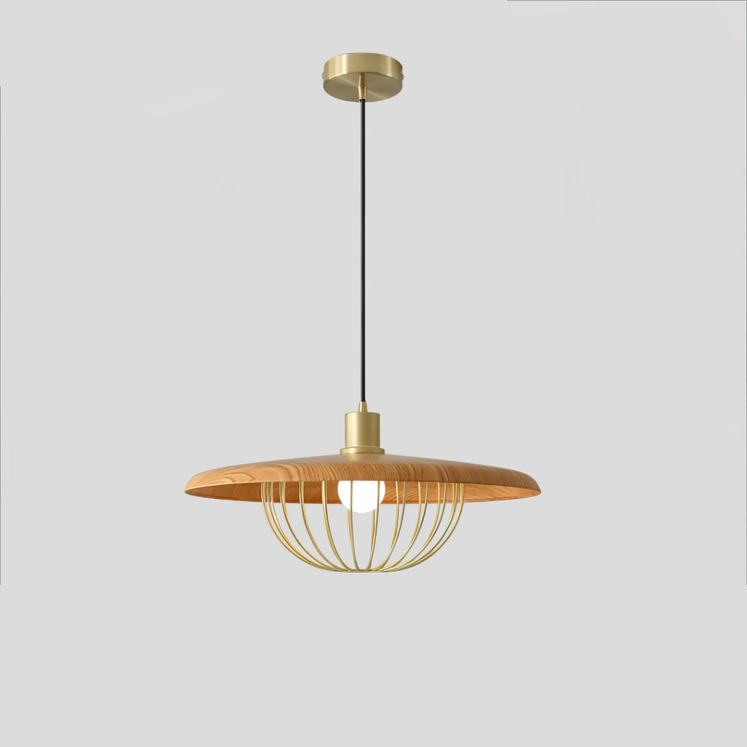 Подвесной светильник Kasa - ∅35см x 20см, медь