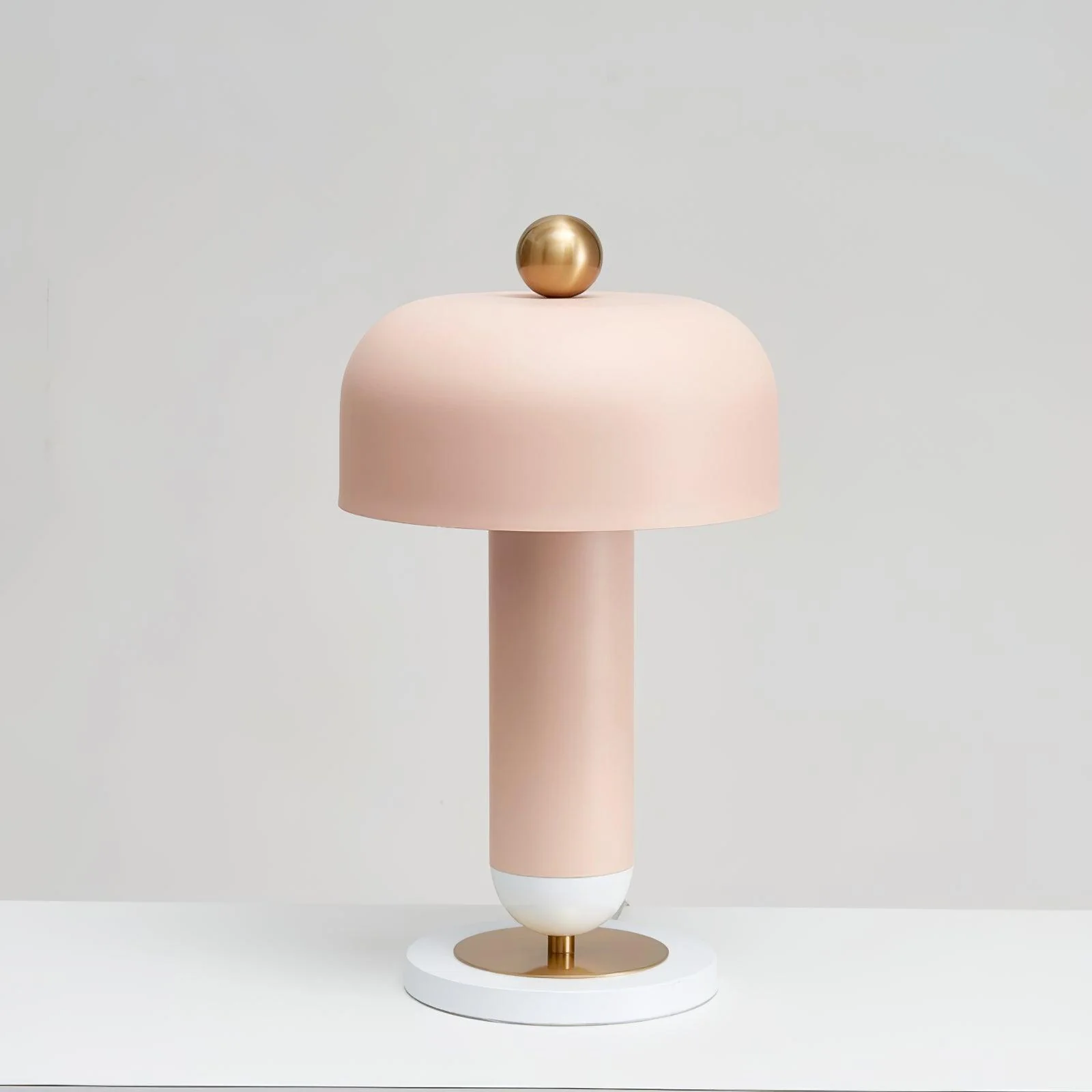 Lulu Table Lamp - ∅ 9.8″ x H 18.8″ / Dia 25cm x H 48cm / Pink / UK plug