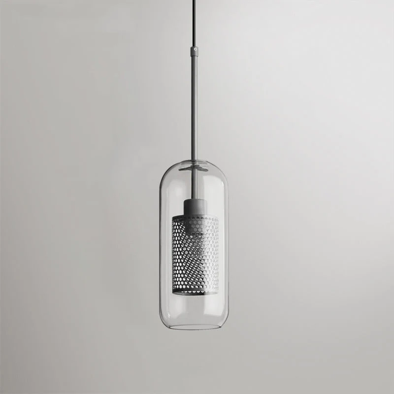 Подвесной светильник Chiswick Glass - груша, ∅25см x 28см, черный, стекло