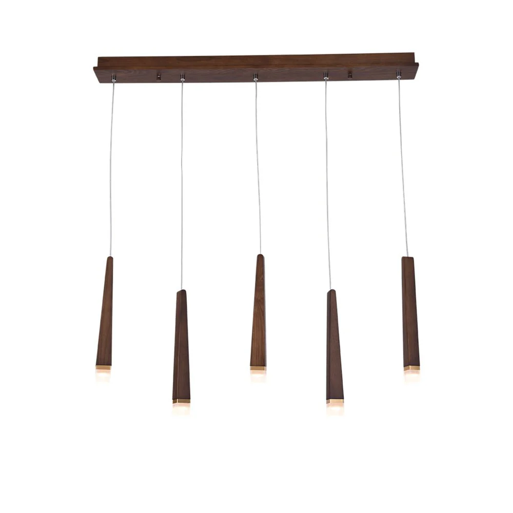 Люстра Firewood Stick - 1 плафон ∅4см x 95см, дерево, теплый свет